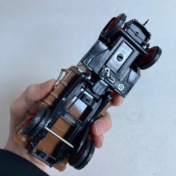 Vintage Ertl Texaco 1918 Mack AC Bulldog Flatbed Truck Diecast Coin Bank w/ KEY! - Picture 6 of 10